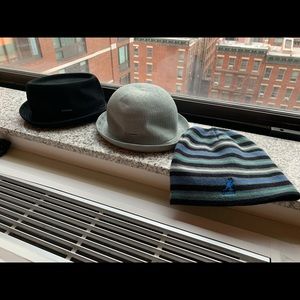 3 kangol hats